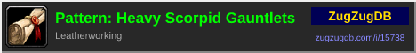 Pattern: Heavy Scorpid Gauntlets: forum signature banner