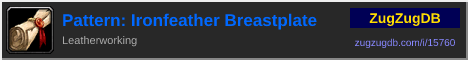 Pattern: Ironfeather Breastplate: forum signature banner