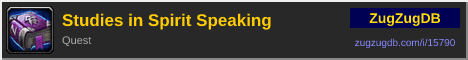 Studies in Spirit Speaking: forum signature banner