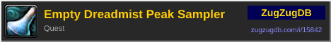 Empty Dreadmist Peak Sampler: forum signature banner