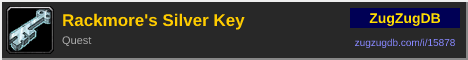 Rackmore's Silver Key: forum signature banner