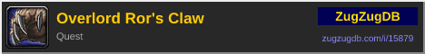 Overlord Ror's Claw: forum signature banner