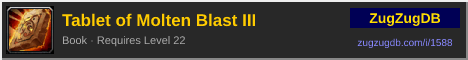 Tablet of Molten Blast III: forum signature banner