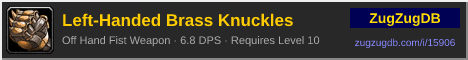 Left-Handed Brass Knuckles: forum signature banner