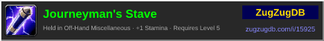Journeyman's Stave: forum signature banner