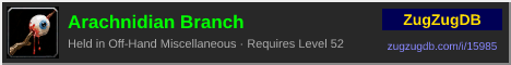 Arachnidian Branch: forum signature banner