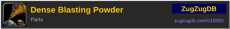 Dense Blasting Powder: forum signature banner