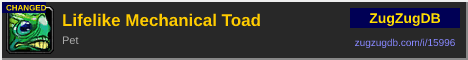 Lifelike Mechanical Toad: forum signature banner