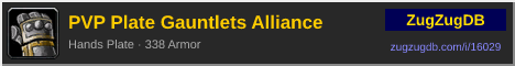PVP Plate Gauntlets Alliance: forum signature banner