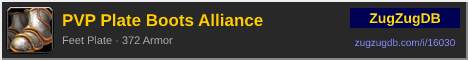 PVP Plate Boots Alliance: forum signature banner