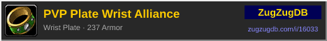 PVP Plate Wrist Alliance: forum signature banner