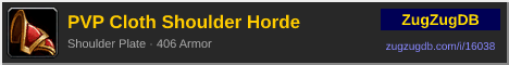 PVP Cloth Shoulder Horde: forum signature banner