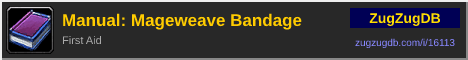Manual: Mageweave Bandage: forum signature banner