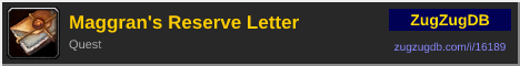 Maggran's Reserve Letter: forum signature banner