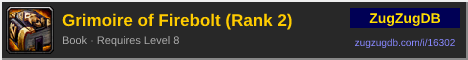 Grimoire of Firebolt (Rank 2): forum signature banner