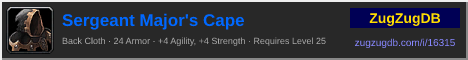Sergeant Major's Cape: forum signature banner