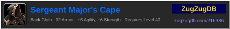 Sergeant Major's Cape: forum signature banner