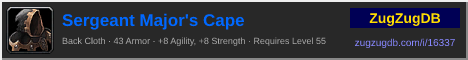 Sergeant Major's Cape: forum signature banner