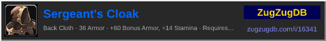 Sergeant's Cloak: forum signature banner