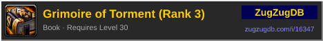Grimoire of Torment (Rank 3): forum signature banner