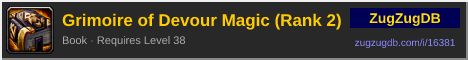 Grimoire of Devour Magic (Rank 2): forum signature banner
