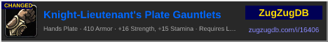 Knight-Lieutenant's Plate Gauntlets: forum signature banner