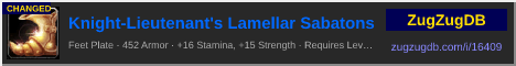 Knight-Lieutenant's Lamellar Sabatons: forum signature banner