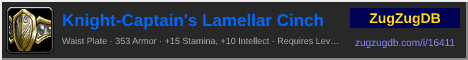Knight-Captain's Lamellar Cinch: forum signature banner