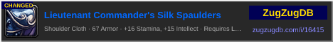 Lieutenant Commander's Silk Spaulders: forum signature banner