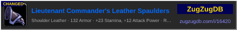 Lieutenant Commander's Leather Spaulders: forum signature banner