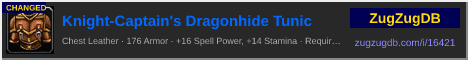 Knight-Captain's Dragonhide Tunic: forum signature banner