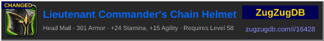 Lieutenant Commander's Chain Helmet: forum signature banner