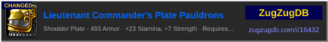 Lieutenant Commander's Plate Pauldrons: forum signature banner