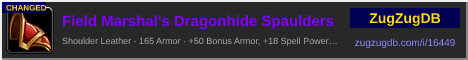 Field Marshal's Dragonhide Spaulders: forum signature banner