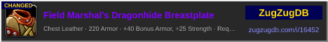 Field Marshal's Dragonhide Breastplate: forum signature banner