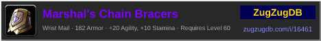 Marshal's Chain Bracers: forum signature banner