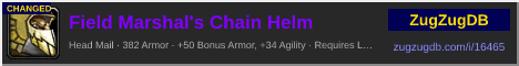 Field Marshal's Chain Helm: forum signature banner