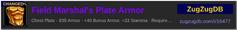 Field Marshal's Plate Armor: forum signature banner