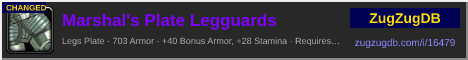 Marshal's Plate Legguards: forum signature banner