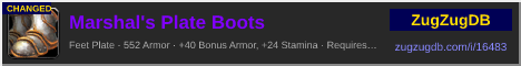 Marshal's Plate Boots: forum signature banner