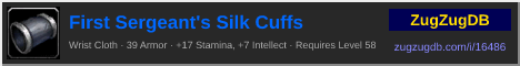 First Sergeant's Silk Cuffs: forum signature banner