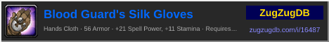 Blood Guard's Silk Gloves: forum signature banner