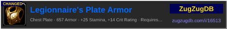 Legionnaire's Plate Armor: forum signature banner