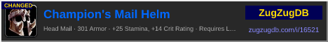 Champion's Mail Helm: forum signature banner