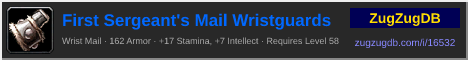 First Sergeant's Mail Wristguards: forum signature banner