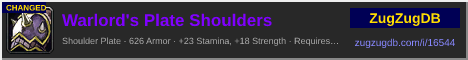 Warlord's Plate Shoulders: forum signature banner