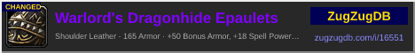 Warlord's Dragonhide Epaulets: forum signature banner