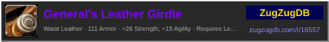 General's Leather Girdle: forum signature banner