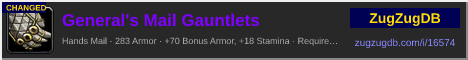 General's Mail Gauntlets: forum signature banner