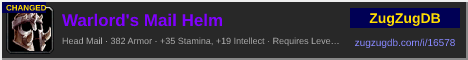 Warlord's Mail Helm: forum signature banner